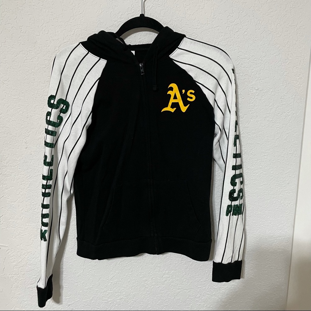 PINK Oakland Athletics Zip Up